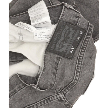 Levi's 511 Men Grey Straight Slim Stretch Jeans W36 L31