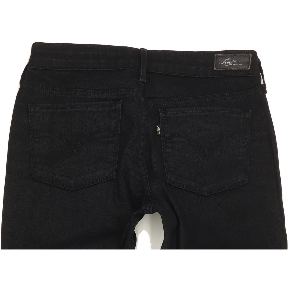 Levi's Slight Curve Women Black Straight Classic Stretch Jeans W29 L30