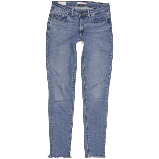 Levi's 711 Women Blue Skinny Regular Jeans W27 L29