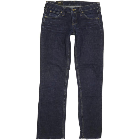 Lee Women Blue Straight Slim Stretch Jeans W30 L31