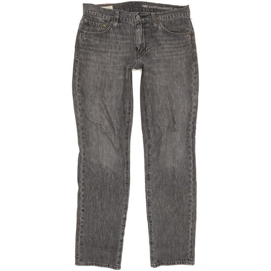 Levi's 511 Men Charcoal Straight Slim Stretch Jeans W30 L29
