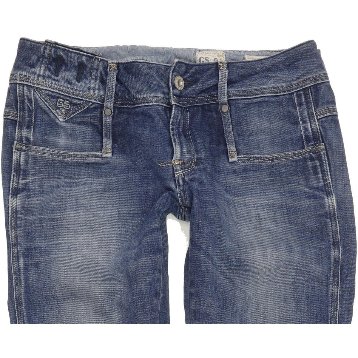 G-Star Cube Women Blue Skinny Slim Stretch Jeans W29 L35
