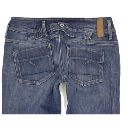 G-Star Cube Women Blue Skinny Slim Stretch Jeans W29 L35