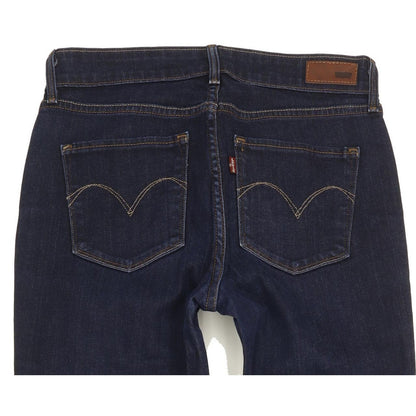 Levi's Demi Curve Women Blue Straight Slim Stretch Jeans W28 L31