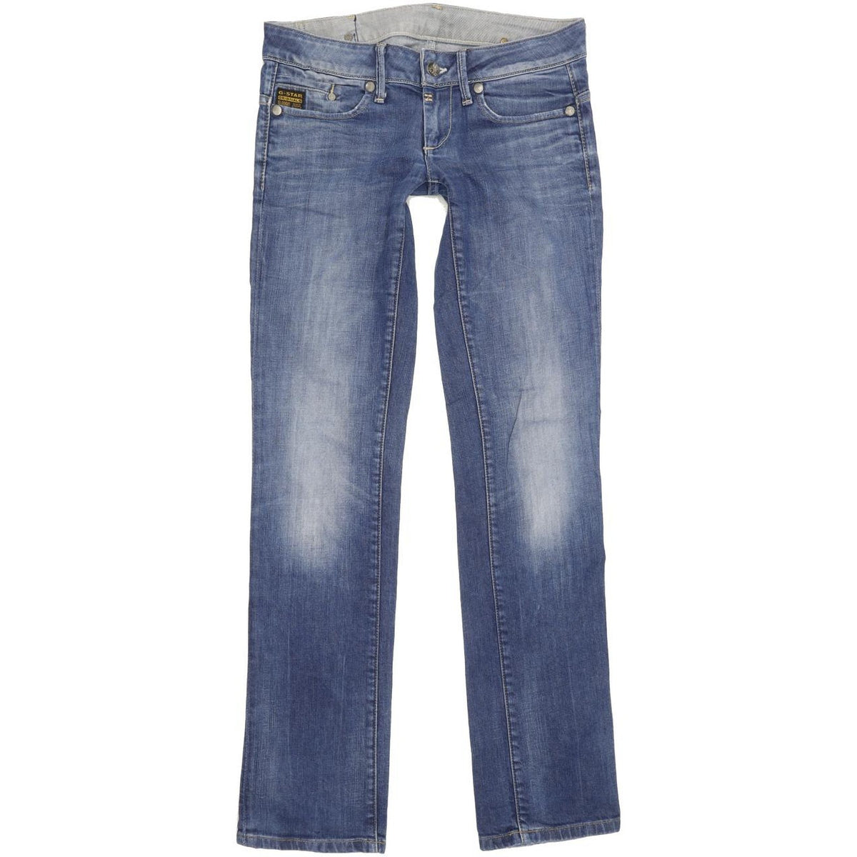 G-Star Midge Women Blue Straight Slim Stretch Jeans W29 L33