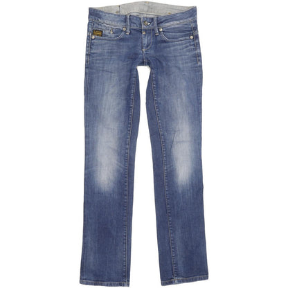 G-Star Midge Women Blue Straight Slim Stretch Jeans W29 L33