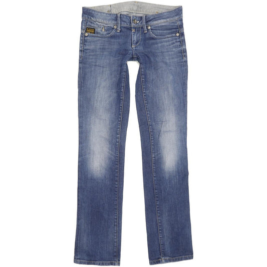G-Star Midge Women Blue Straight Slim Stretch Jeans W29 L33