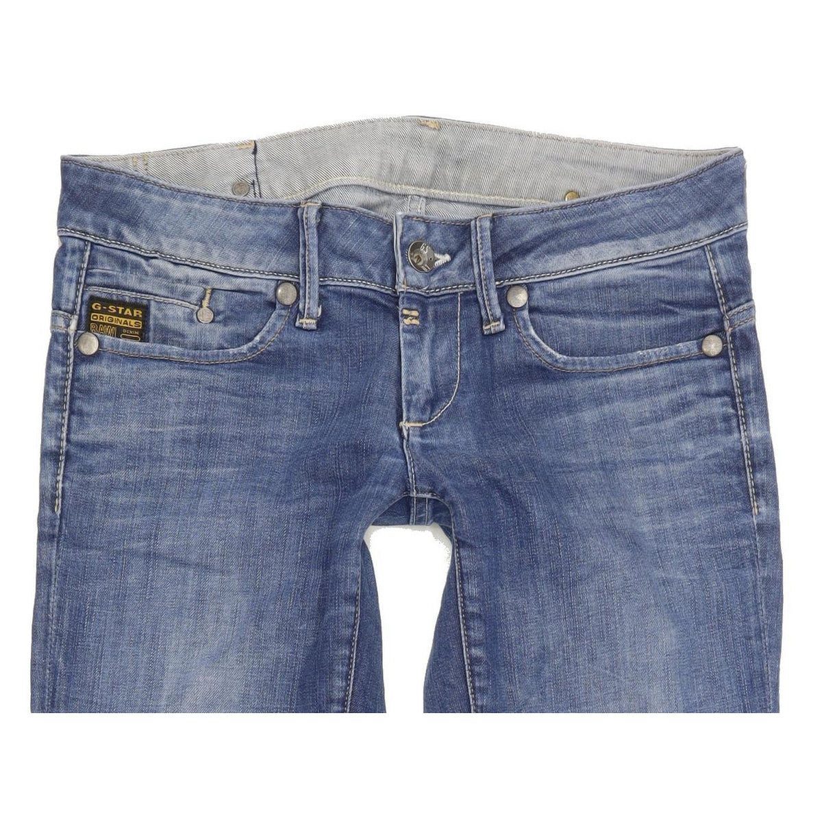 G-Star Midge Women Blue Straight Slim Stretch Jeans W29 L33