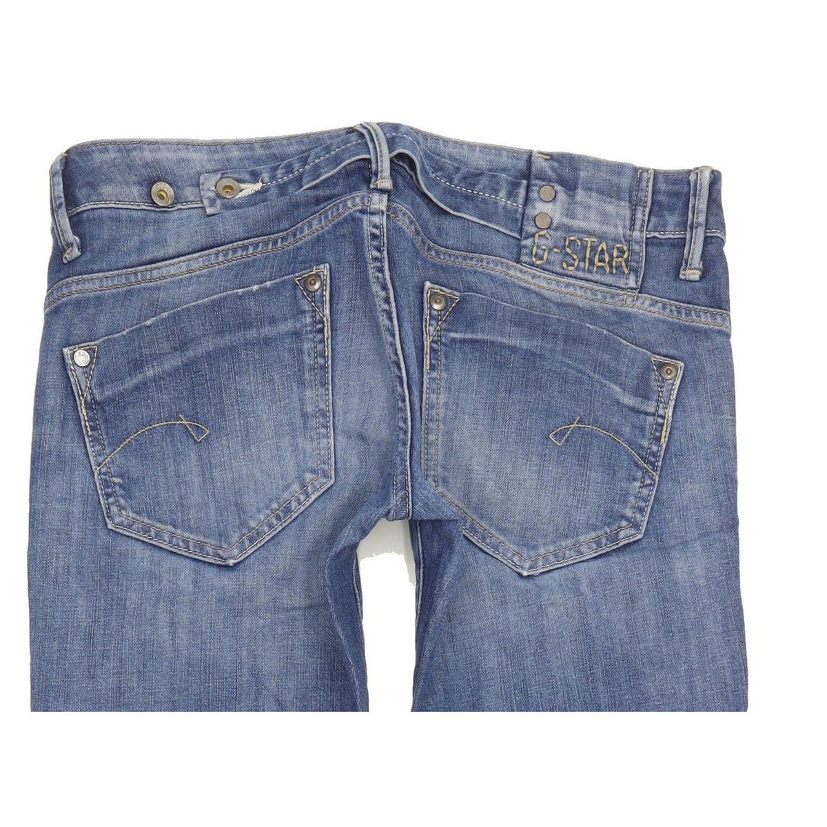 G-Star Midge Women Blue Straight Slim Stretch Jeans W29 L33