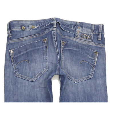 G-Star Midge Women Blue Straight Slim Stretch Jeans W29 L33