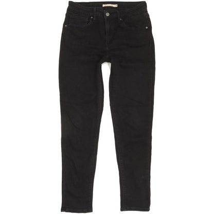 Levi's 721 Women Black Skinny Slim Stretch Jeans W28 L27