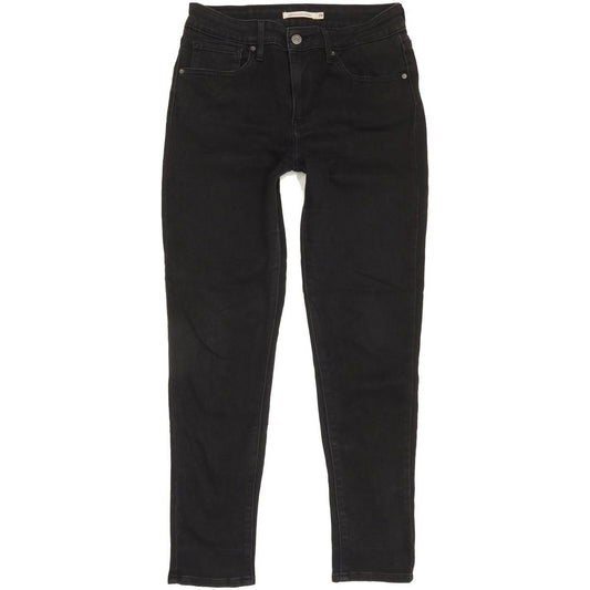 Levi's 721 Women Black Skinny Slim Stretch Jeans W28 L27