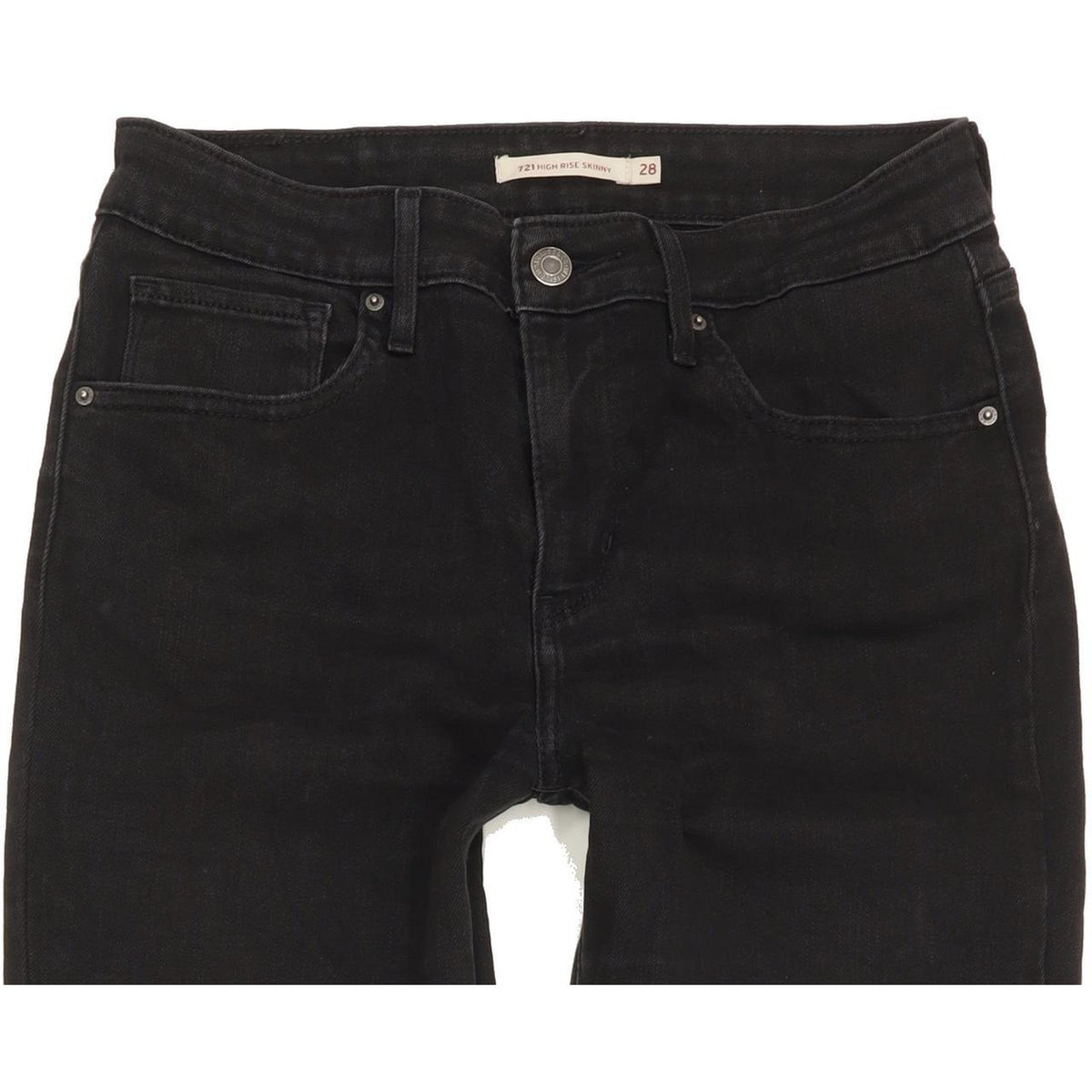 Levi's 721 Women Black Skinny Slim Stretch Jeans W28 L27