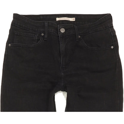 Levi's 721 Women Black Skinny Slim Stretch Jeans W28 L27
