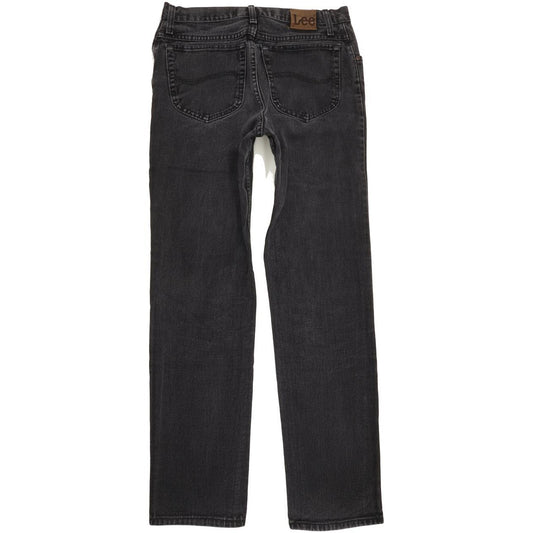 Lee Jim Men Black Straight Regular Jeans W33 L34