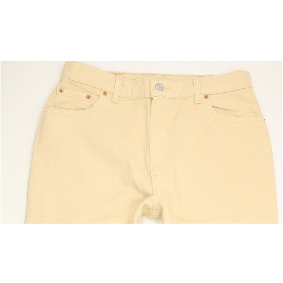 Levi's 550 Made in USA Beige Tapered Relaxed Mom Jeans High Waisted W34 L30