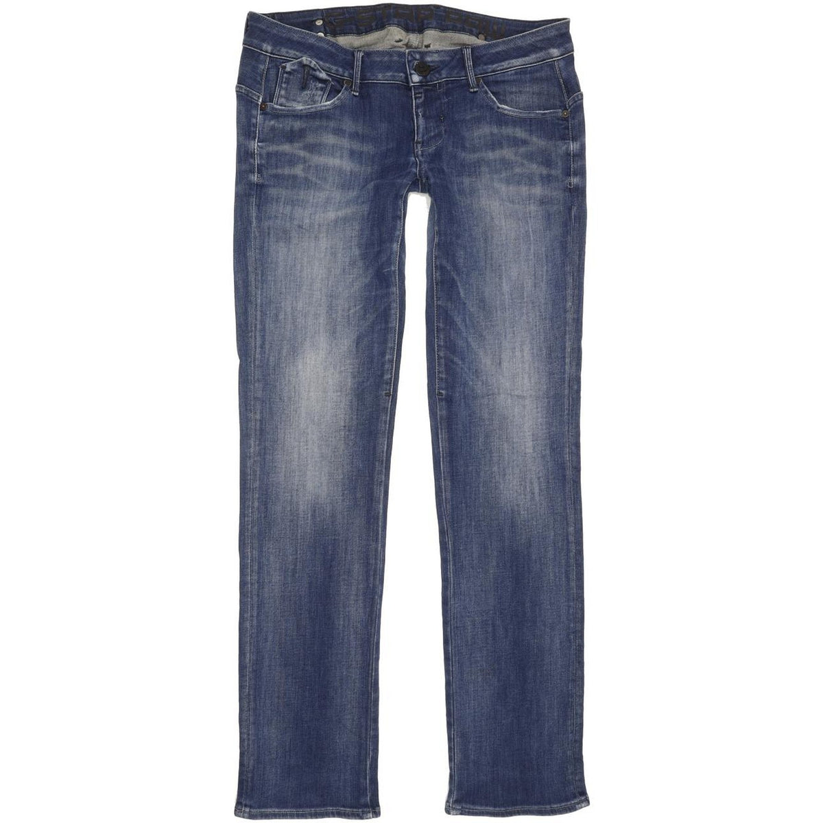 G-Star Corvet Women Blue Straight Slim Stretch Jeans W31 L32