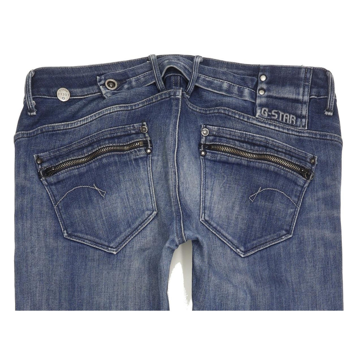 G-Star Corvet Women Blue Straight Slim Stretch Jeans W31 L32