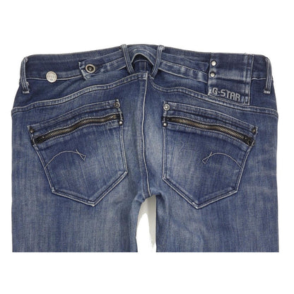 G-Star Corvet Women Blue Straight Slim Stretch Jeans W31 L32
