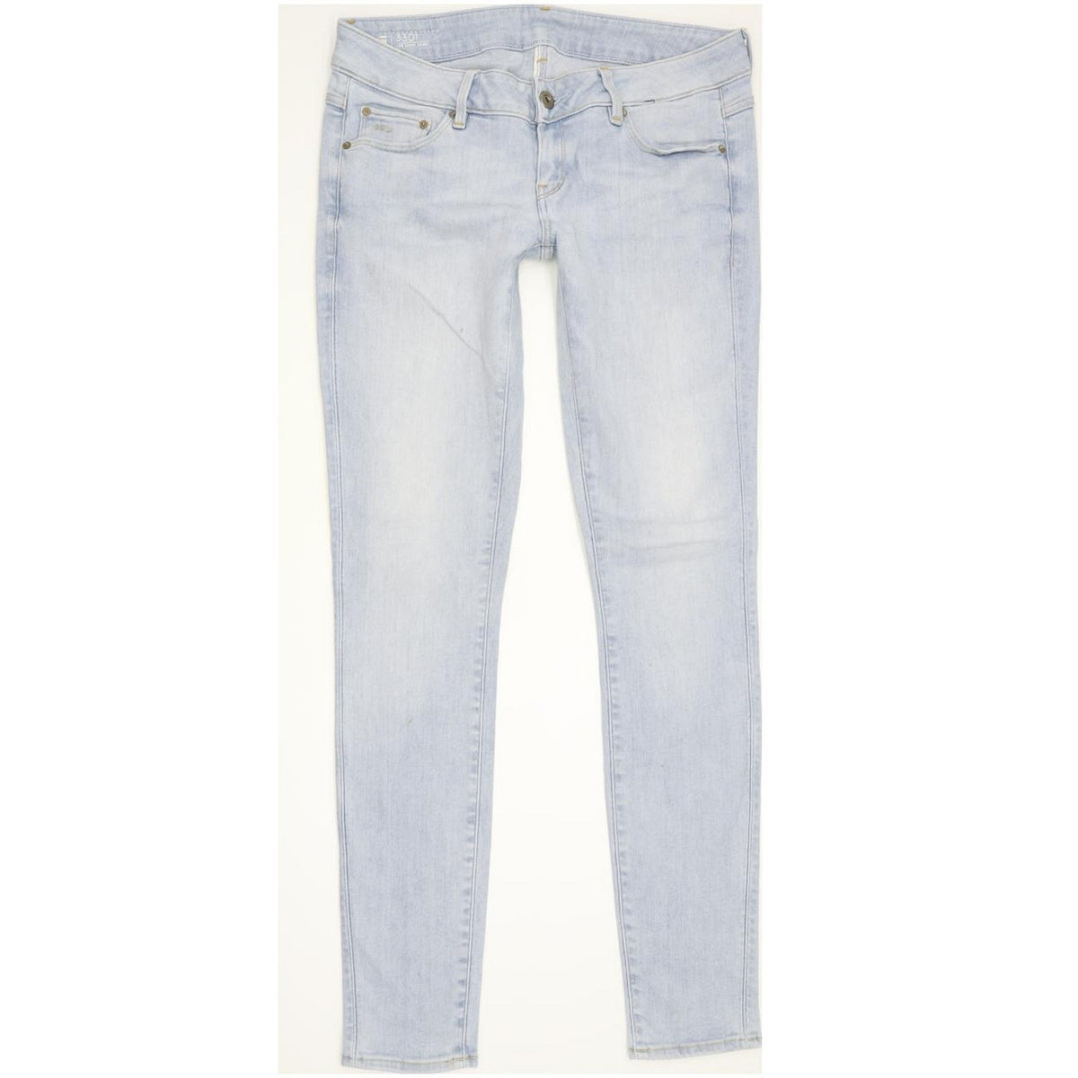 G-Star 3301 Low Super Women Blue Skinny Slim Stretch Jeans W26 L30