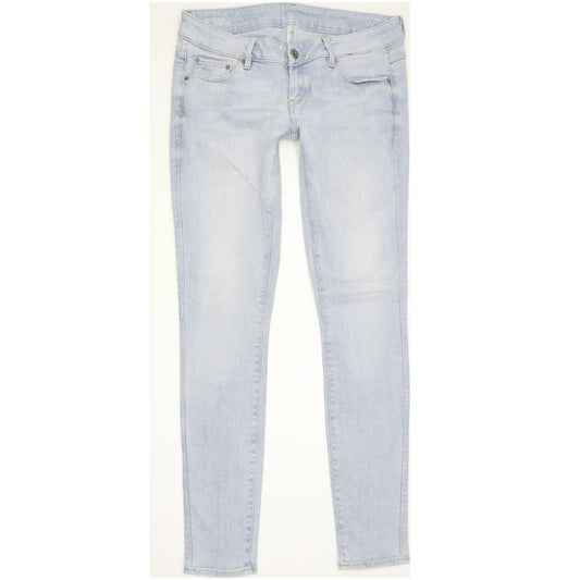 G-Star 3301 Low Super Women Blue Skinny Slim Stretch Jeans W26 L30