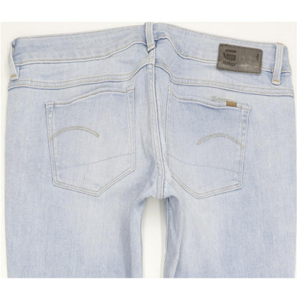 G-Star 3301 Low Super Women Blue Skinny Slim Stretch Jeans W26 L30