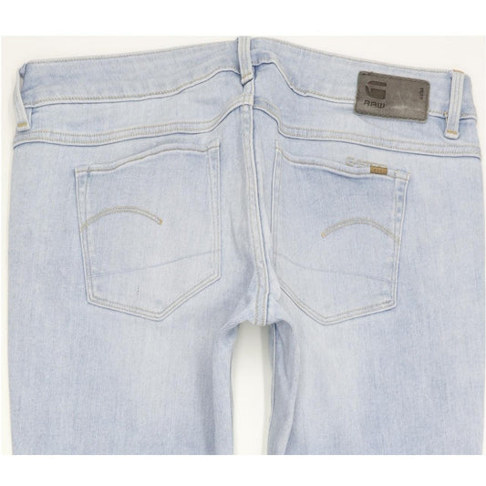G-Star 3301 Low Super Women Blue Skinny Slim Stretch Jeans W26 L30