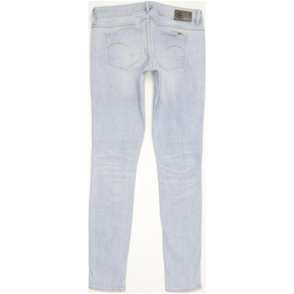 G-Star 3301 Low Super Women Blue Skinny Slim Stretch Jeans W26 L30