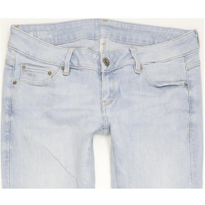 G-Star 3301 Low Super Women Blue Skinny Slim Stretch Jeans W26 L30