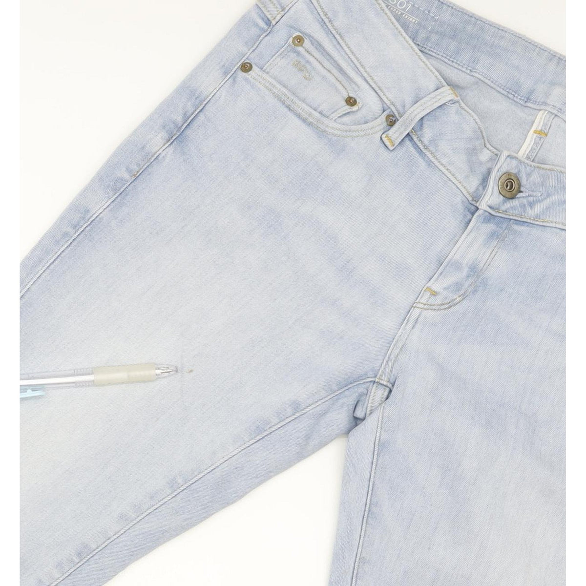 G-Star 3301 Low Super Women Blue Skinny Slim Stretch Jeans W26 L30