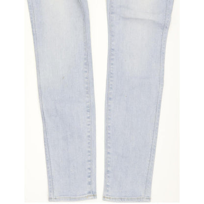 G-Star 3301 Low Super Women Blue Skinny Slim Stretch Jeans W26 L30