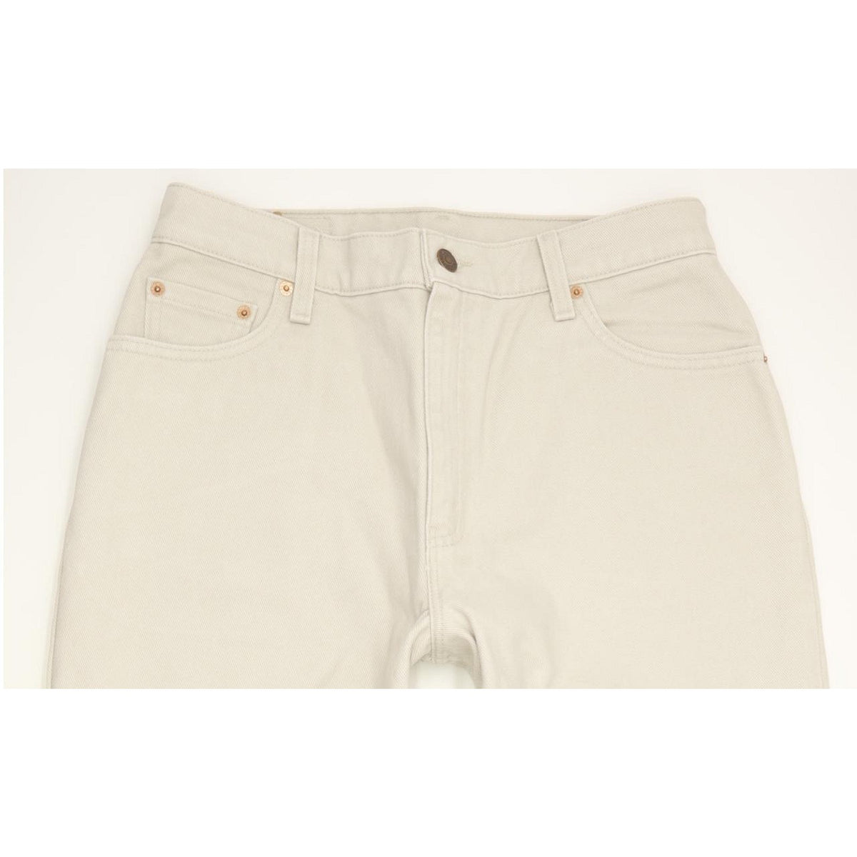 Levi's 550 Made in USA Beige Tapered Relaxed Mom Jeans High Waisted W32 L31