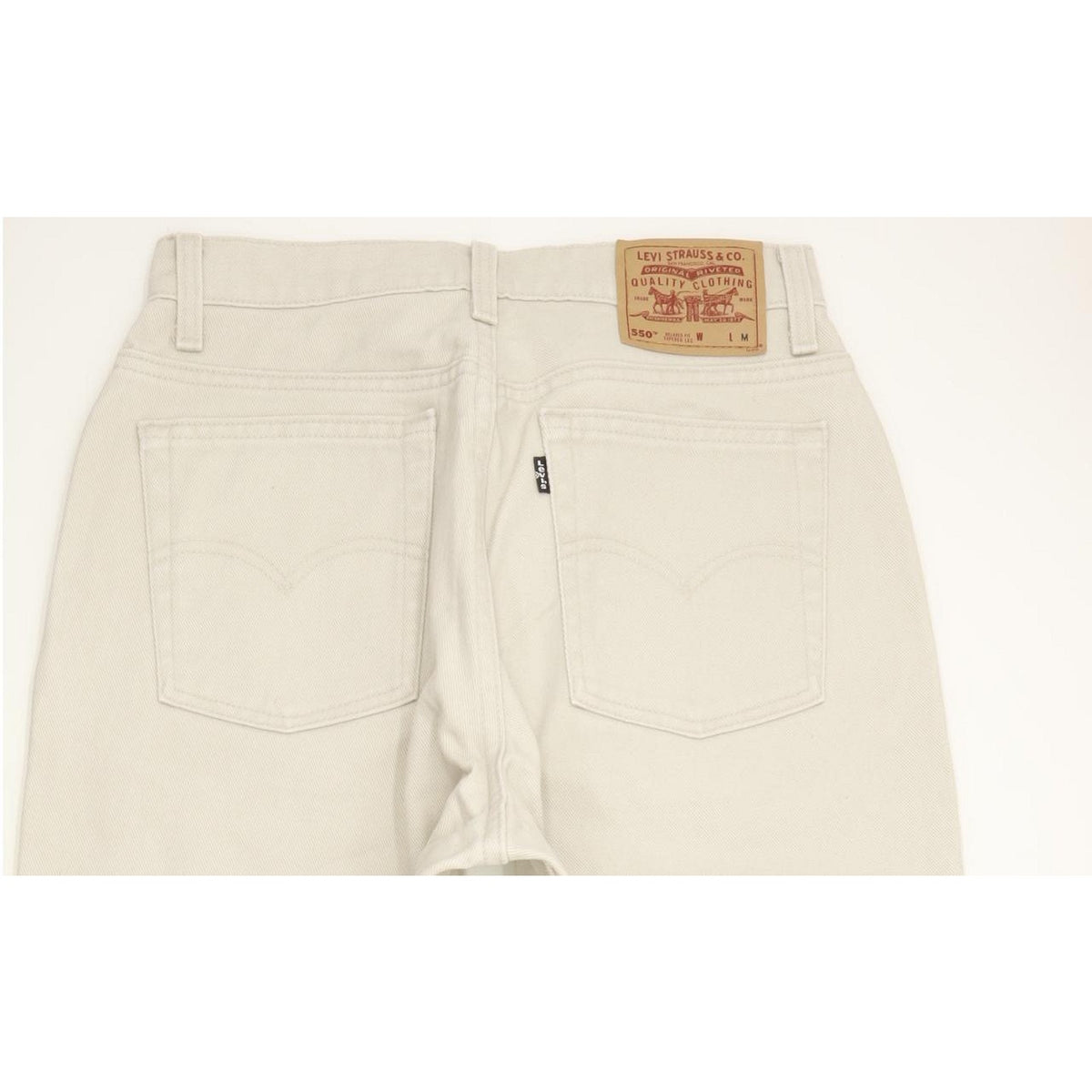 Levi's 550 Made in USA Beige Tapered Relaxed Mom Jeans High Waisted W32 L31