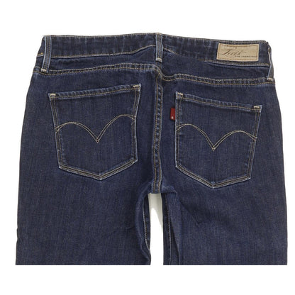 Levi's Demi Curve Women Blue Straight Slim Stretch Jeans W26 L29