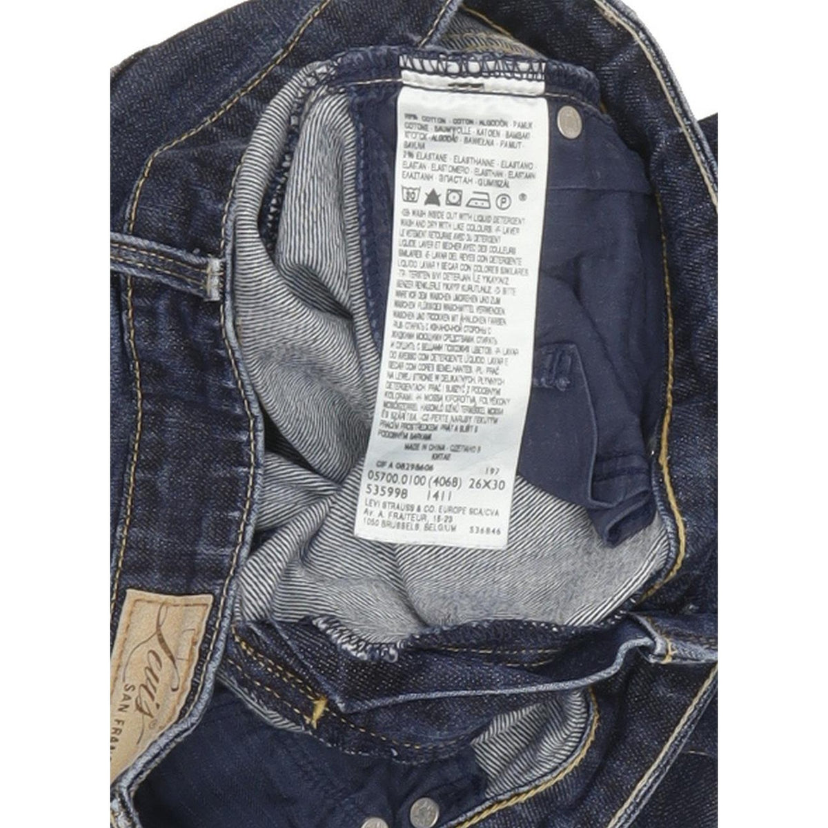 Levi's Demi Curve Women Blue Straight Slim Stretch Jeans W26 L29