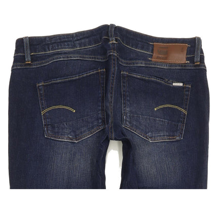G-Star 3301 Women Blue Straight Slim Stretch Jeans W29 L30