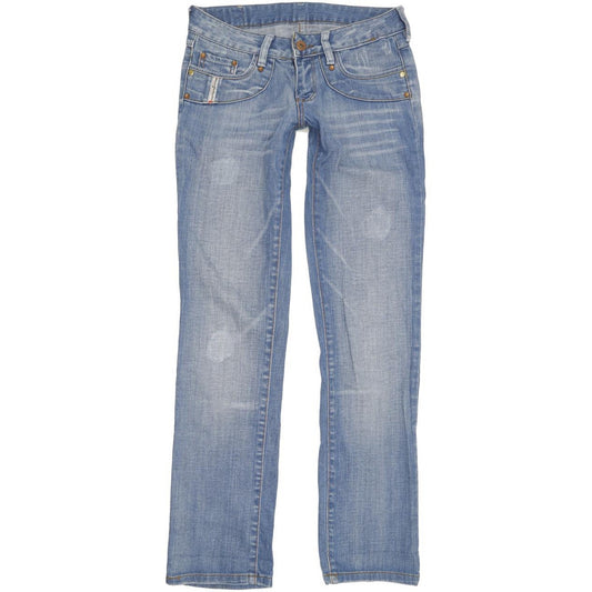 Diesel Women Blue Straight Slim Stretch Jeans W26 L32