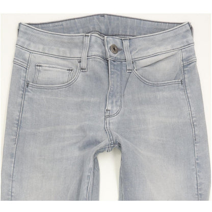 G-Star 3301 Deconst Women Blue Skinny Slim Stretch Jeans W26 L28
