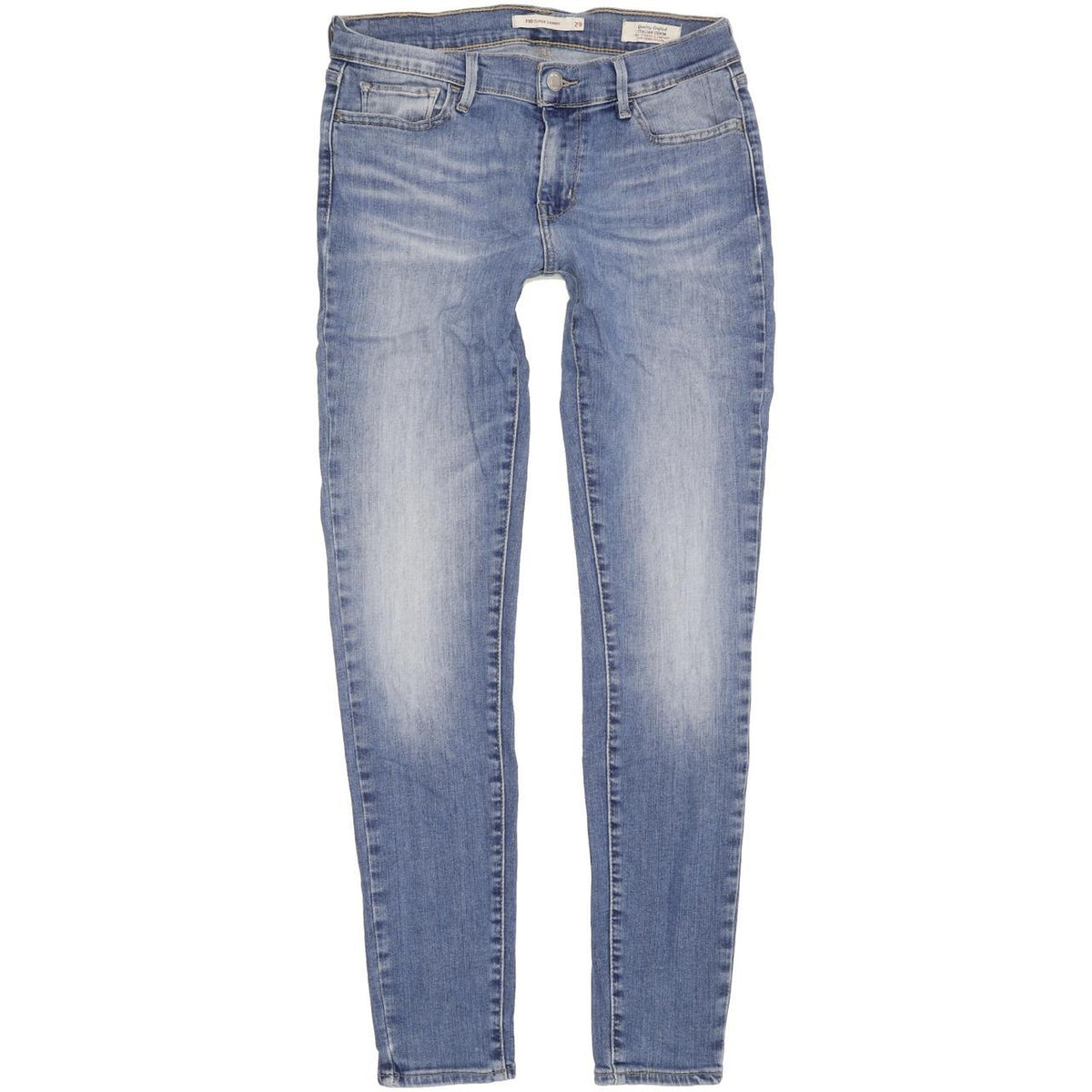 Levi's 710 Super Women Blue Skinny Slim Stretch Jeans W29 L29