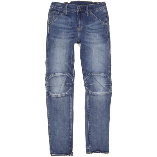 G-Star 5622 3D Kids Blue Tapered Regular Stretch Jeans W26 L27