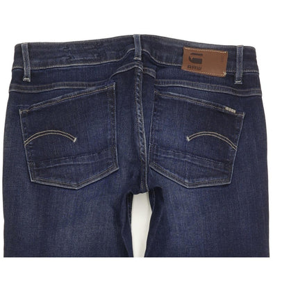 G-Star 3301 Women Blue Straight Slim Stretch Jeans W28 L32