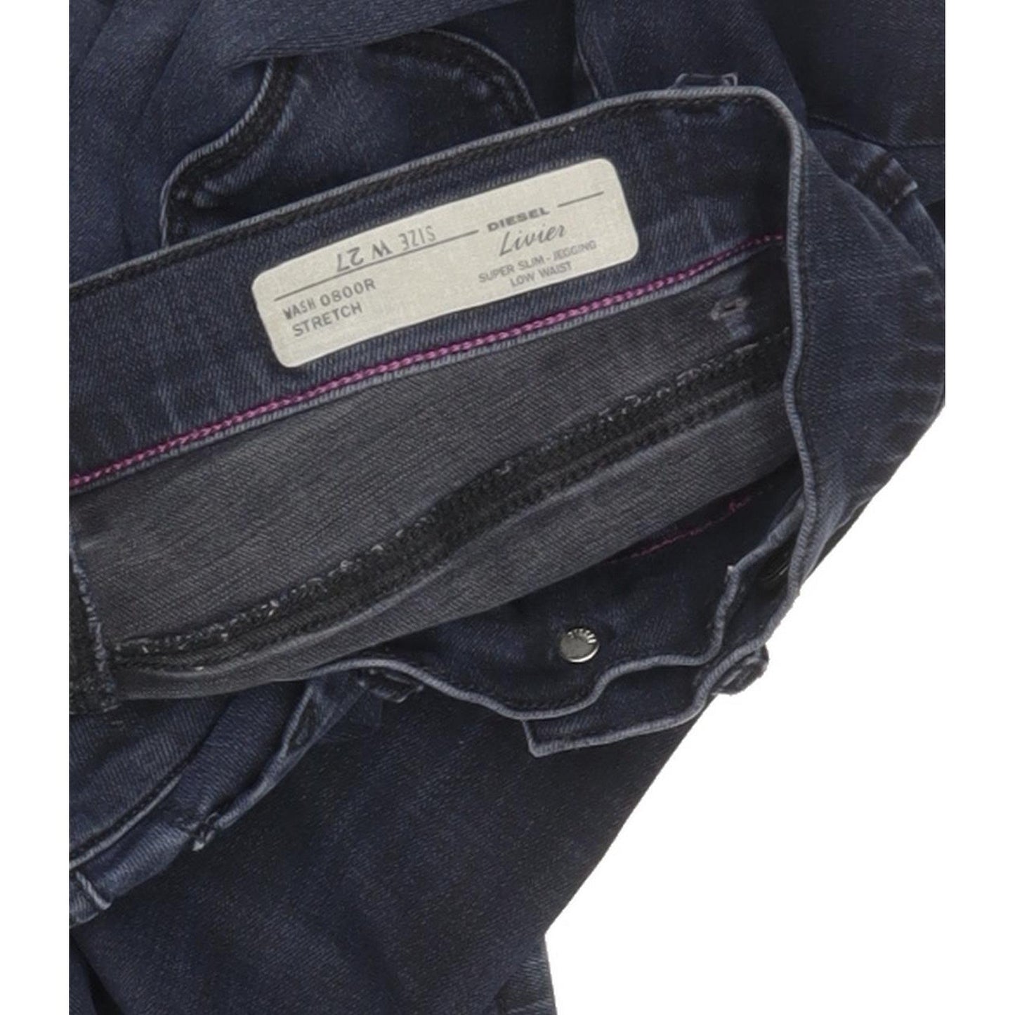 Diesel Livier 0800R Women Blue Skinny Slim Jegging Stretch Jeans W24 L32