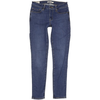 Levi's 711 Women Blue Skinny Slim Stretch Jeans W27 L29