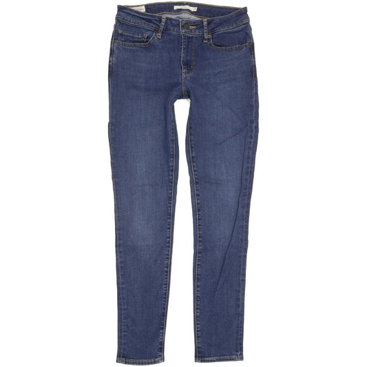 Levi's 711 Women Blue Skinny Slim Stretch Jeans W27 L29