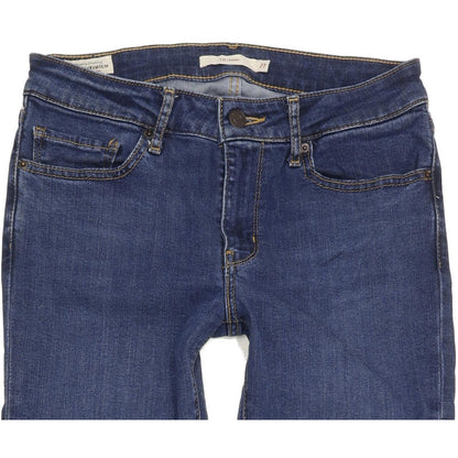 Levi's 711 Women Blue Skinny Slim Stretch Jeans W27 L29