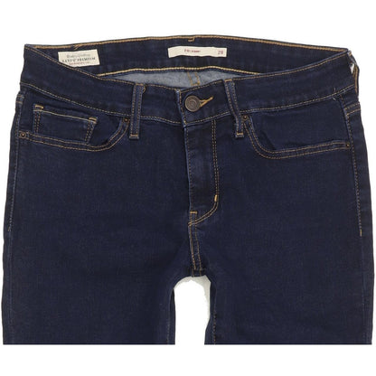Levi's 711 Women Blue Skinny Slim Stretch Jeans W28 L30