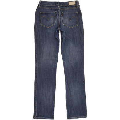 Levi's Bold Curve Women Blue Straight Slim Stretch Jeans W29 L32