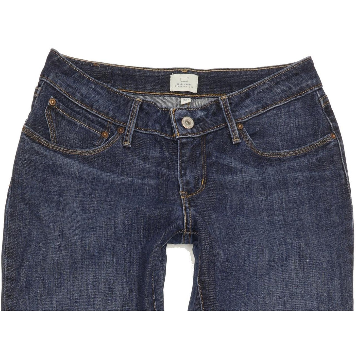 Levi's Bold Curve Women Blue Straight Slim Stretch Jeans W29 L32