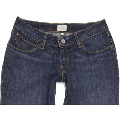 Levi's Bold Curve Women Blue Straight Slim Stretch Jeans W29 L32
