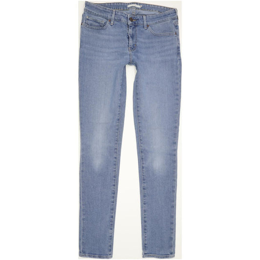 Levi's 711 Women Blue Skinny Slim Stretch Jeans W28 L32